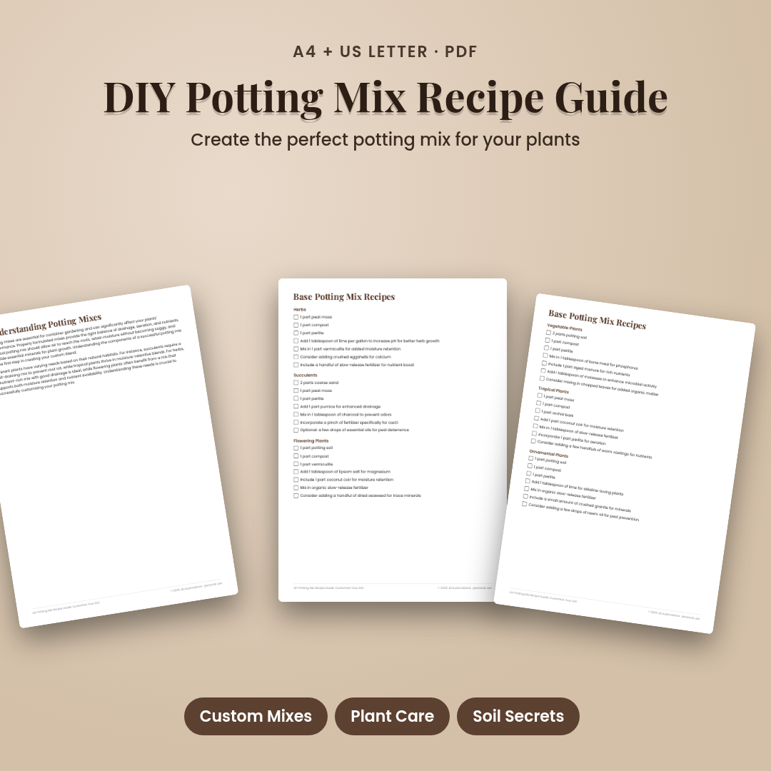 DIY Potting Mix Recipe Guide: Customize Your Soil