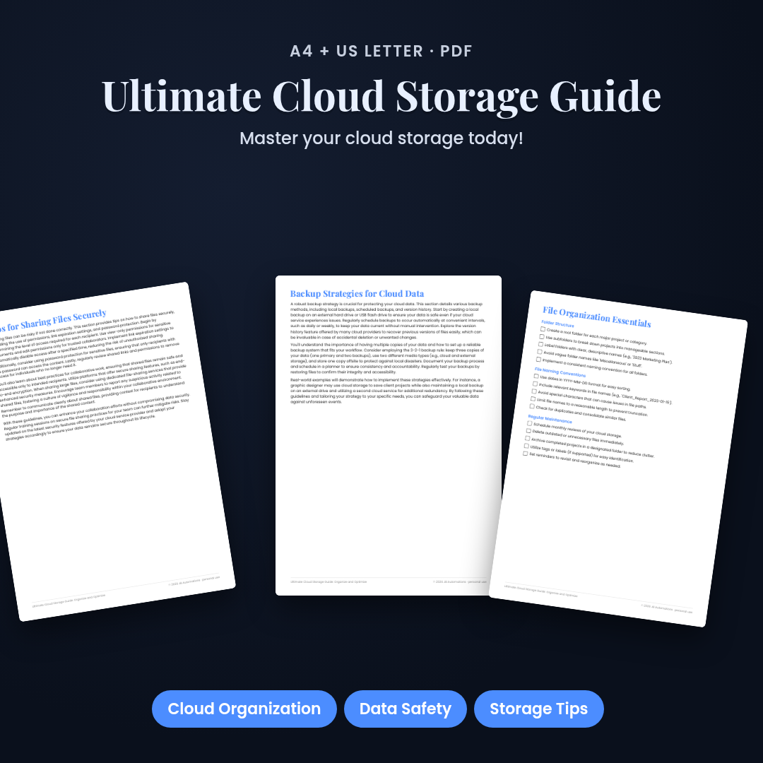 Ultimate Cloud Storage Guide: Organize and Optimize