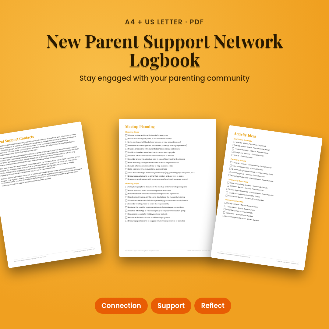 New Parent Support Network Logbook: Keep Connected