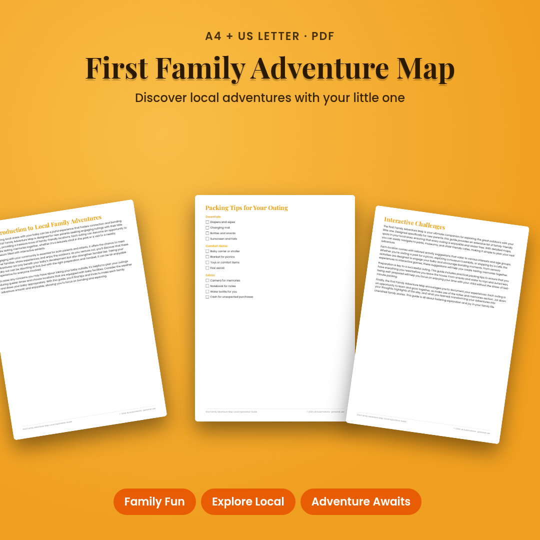 First Family Adventure Map: Local Exploration Guide