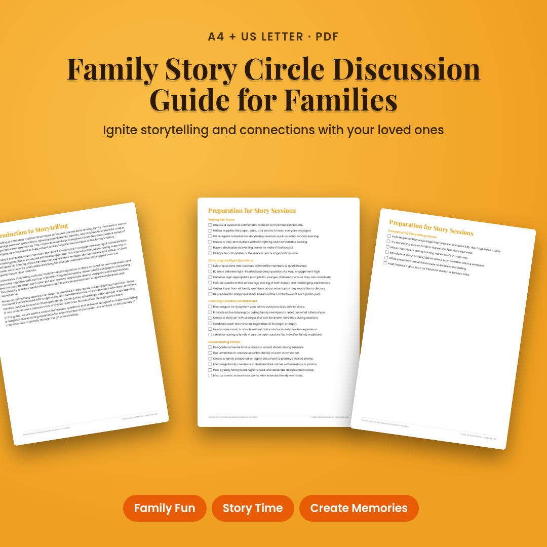 Family Story Circle Discussion Guide for Families