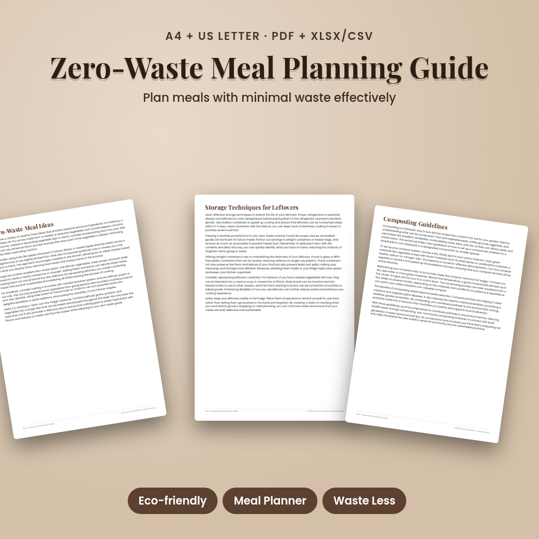 Zero-Waste Meal Planning Guide