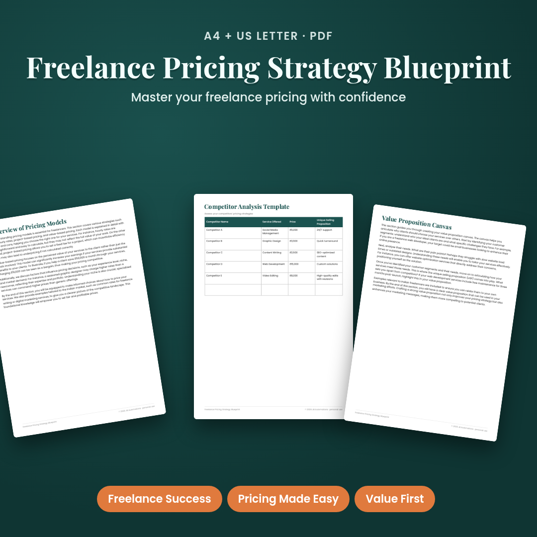 Freelance Pricing Strategy Blueprint