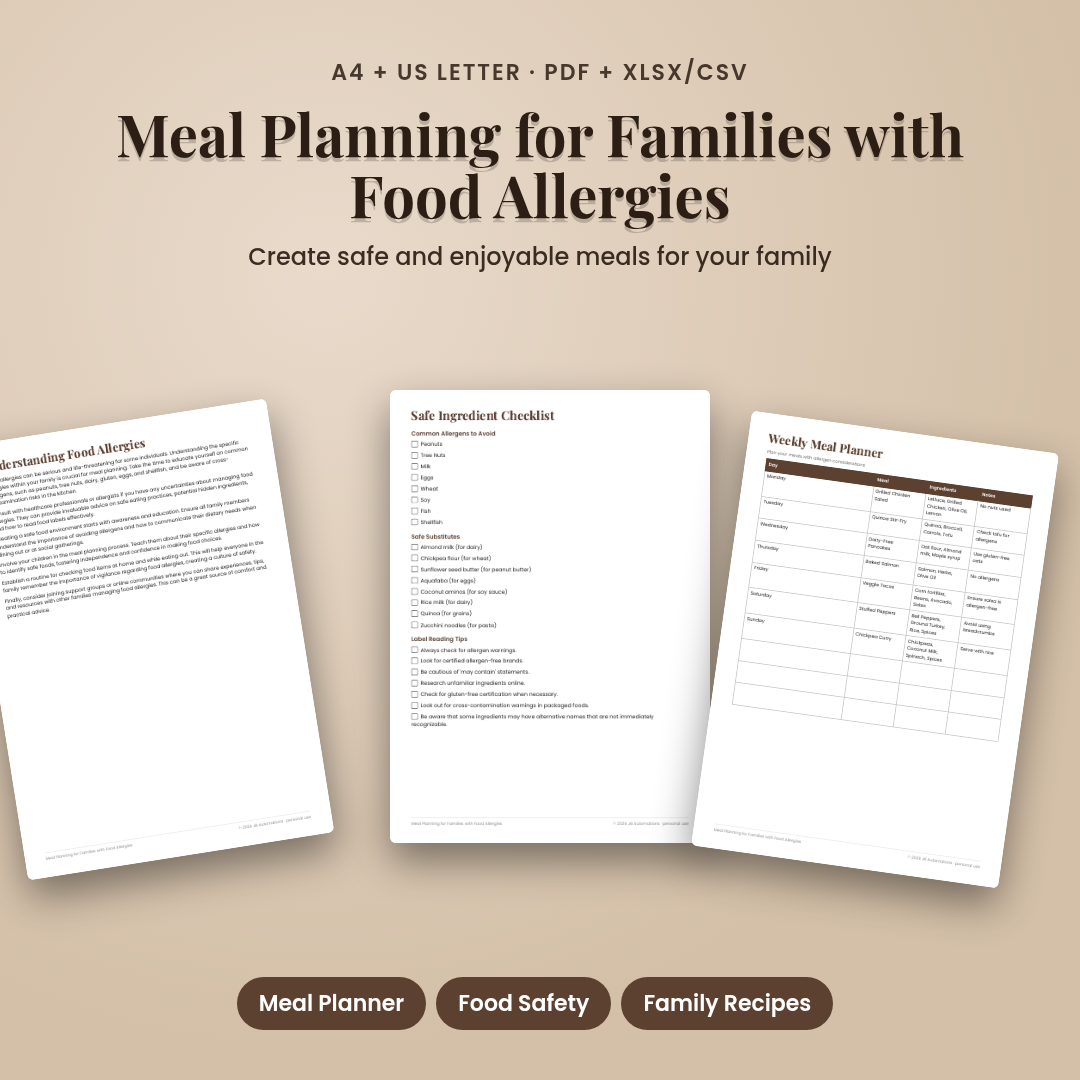 Meal Planning for Families with Food Allergies