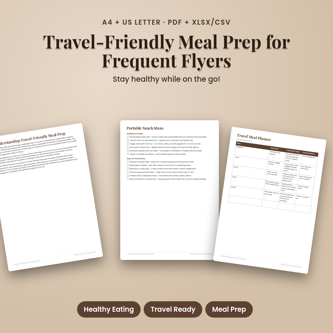 Travel-Friendly Meal Prep for Frequent Flyers