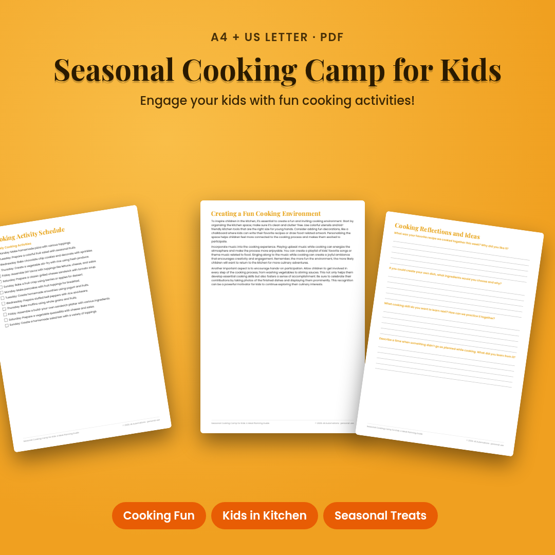 Seasonal Cooking Camp for Kids: A Meal Planning Guide