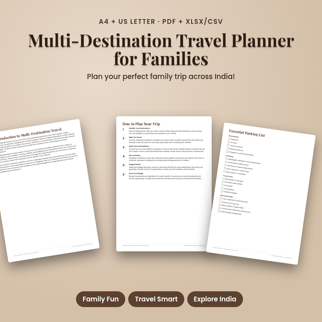 Multi-Destination Travel Planner for Families