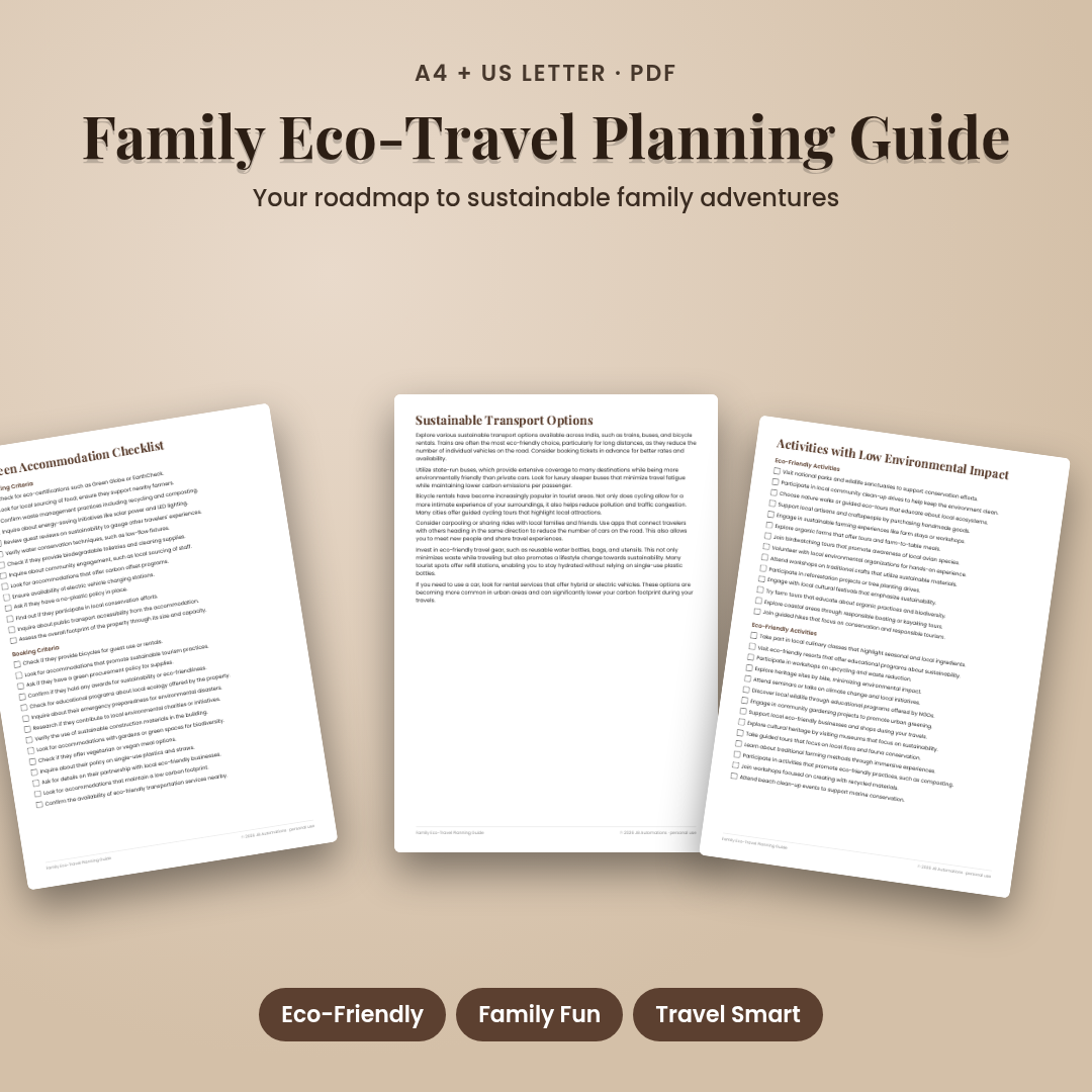 Family Eco-Travel Planning Guide