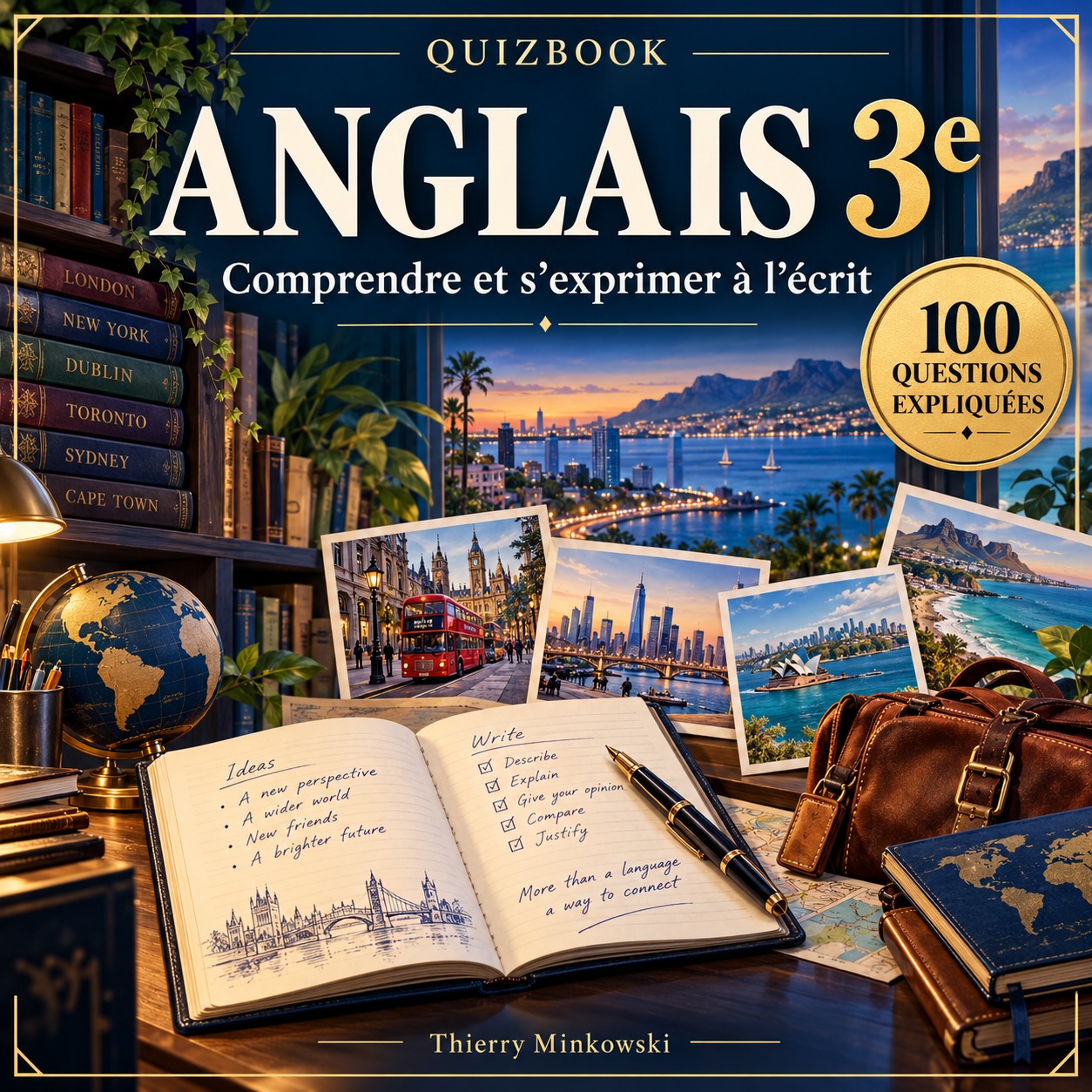 QuizBook Anglais 3e : comprendre et s’exprimer à l’écrit, 100 questions expliquées