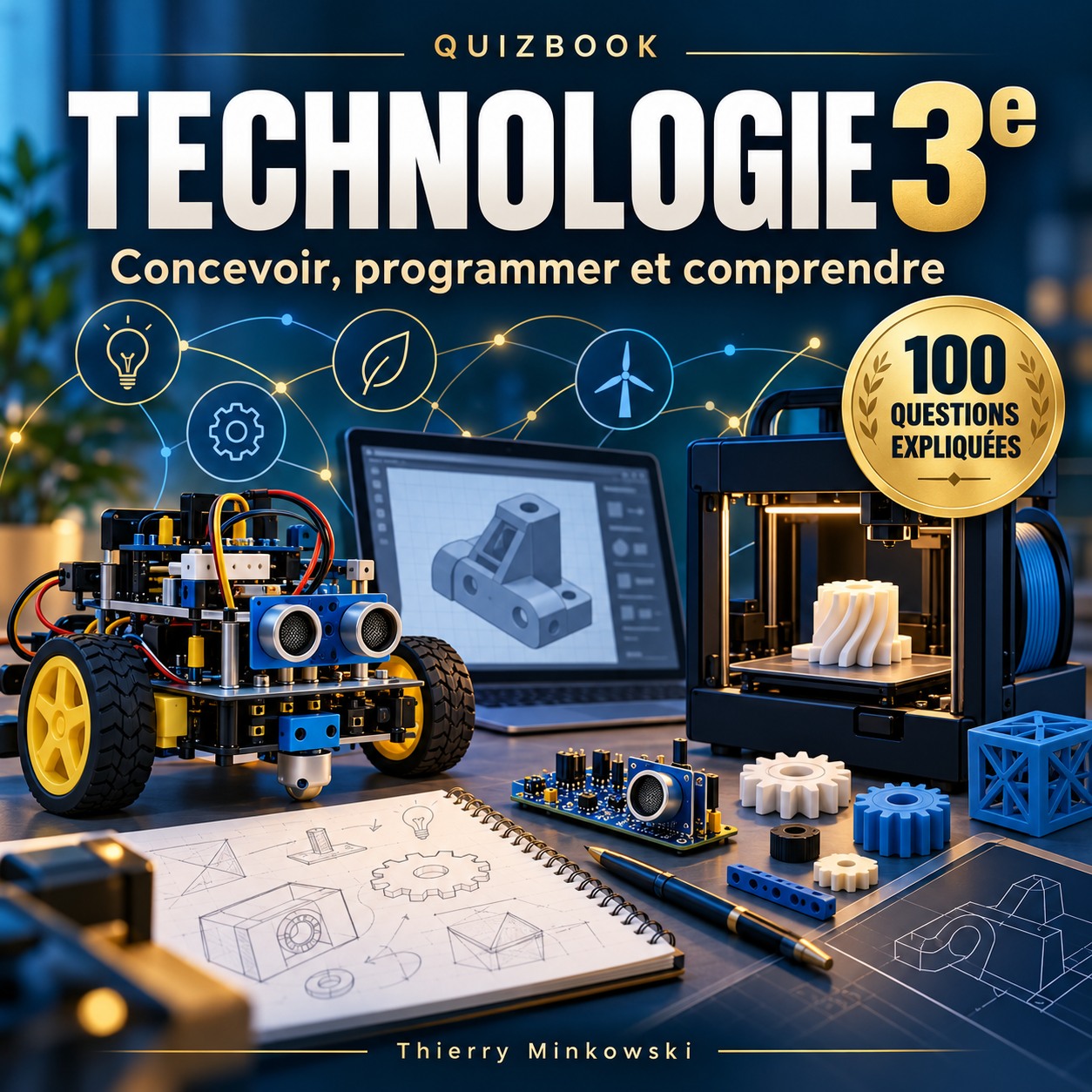 QuizBook Technologie 3e, 100 questions expliquées