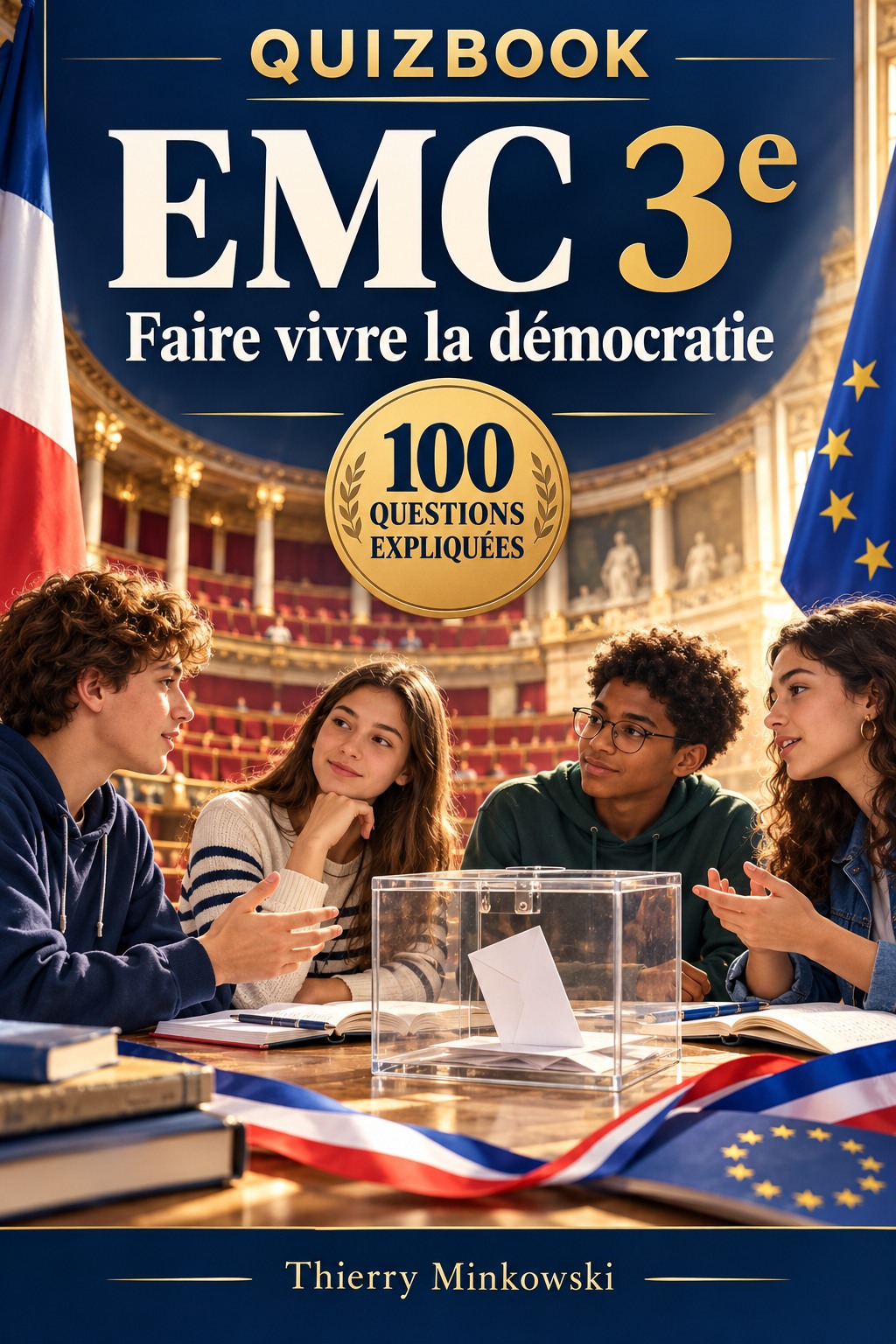 QuizBook EMC 3e — Faire vivre la démocratie, 100 questions expliquées