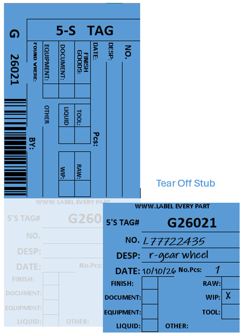 Tag For Manager 5S Red Tag Template Excel Printable Tags for Lean Manufacturing