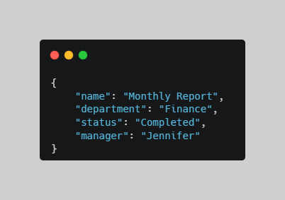Converting a Report to Formatted JSON in Python