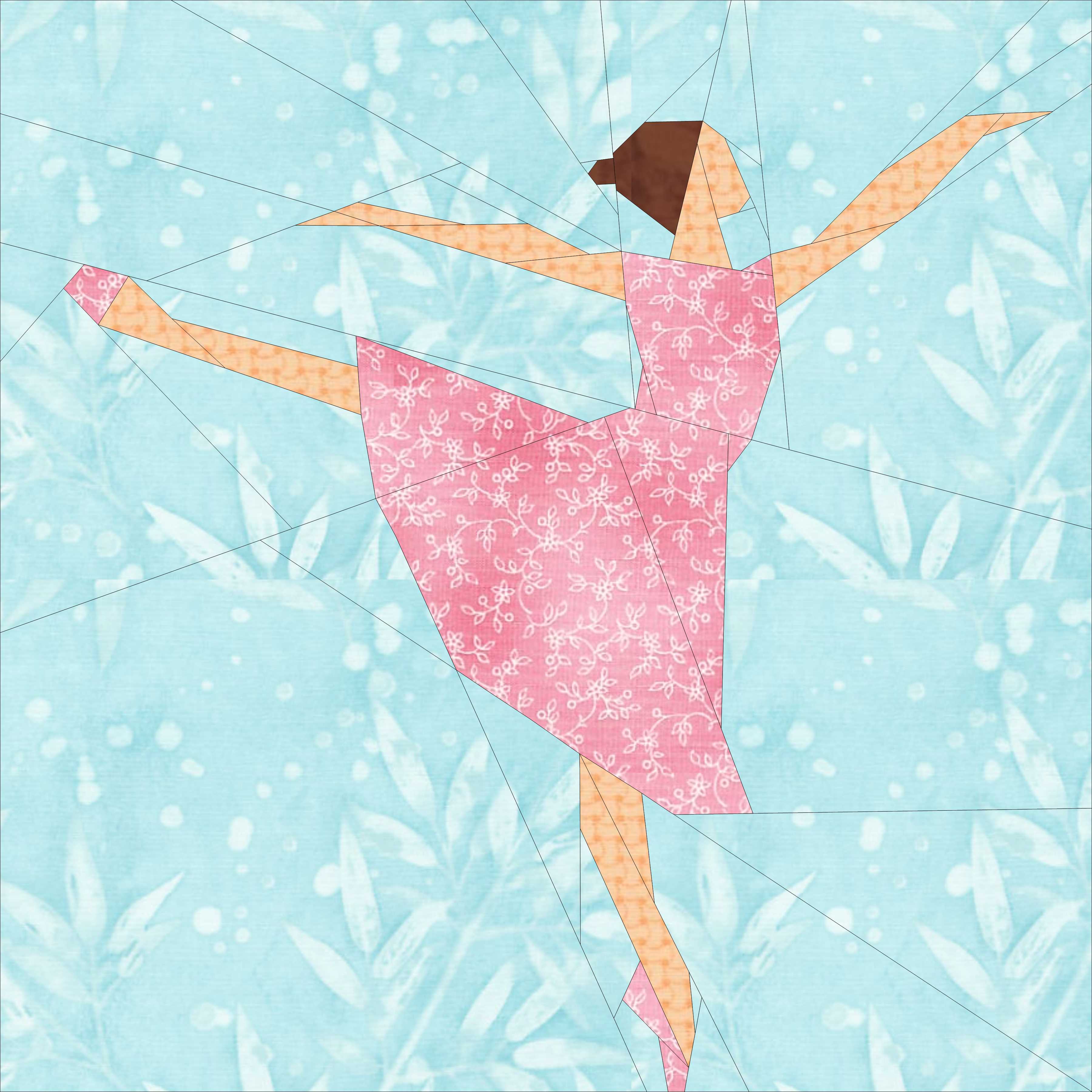 Ballerina- a 14 inch Paper Pieced Pattern