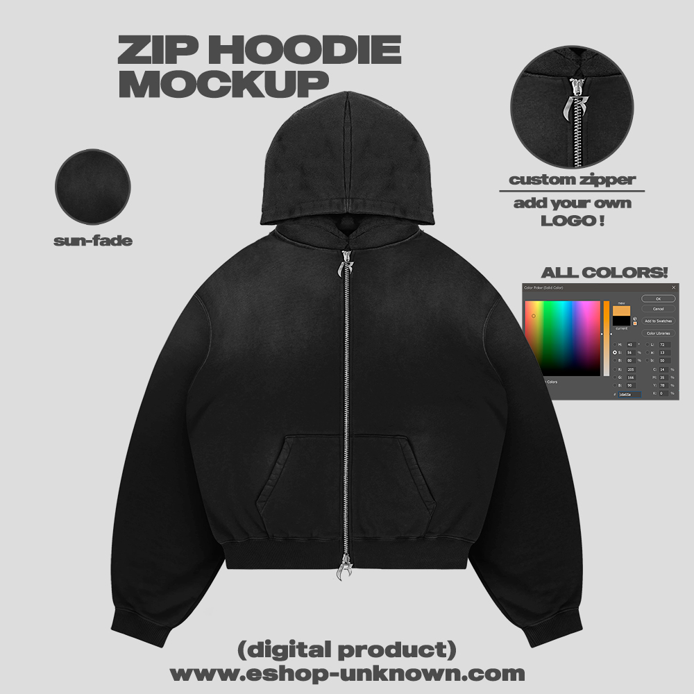 Black hoodie design hoodie template for photoshop blank hoodie template psd  flat technical drawing oversized chunky