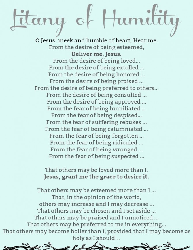 Litany of Humility Payhip