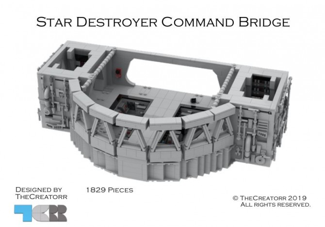 Imperial Star Destroyer Command Bridge Moc Lego Star Wars